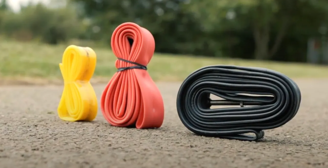 Three materials for making bicycle inner tubes