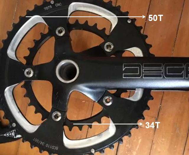 50/34T compact chainring
