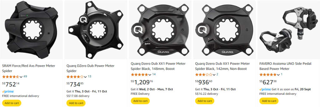 spider-based power meter - price